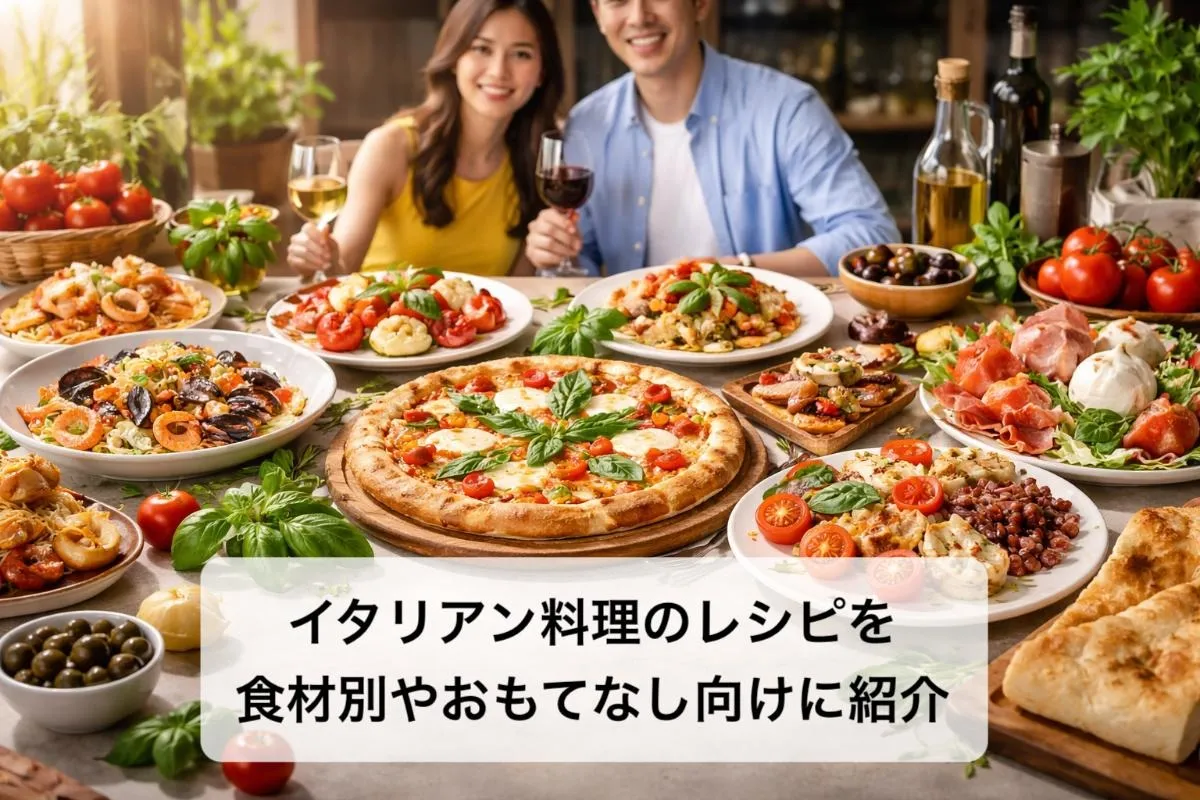 イタリアン料理のレシピを食材別やおもてなし向けに紹介