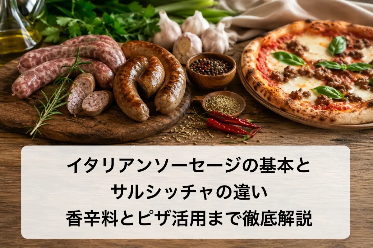 イタリアンソーセージの基本とサルシッチャの違い・香辛料とピザ活用まで徹底解説